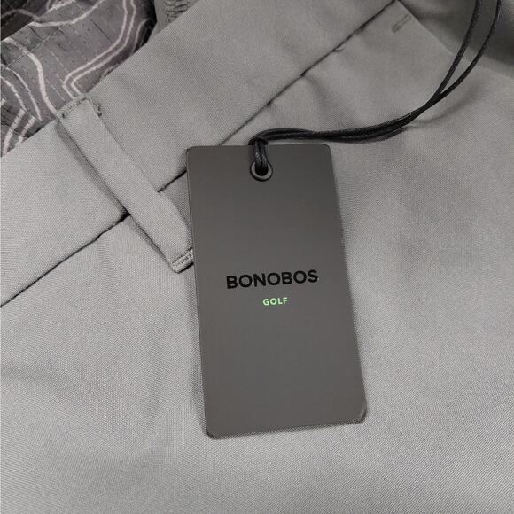 $129 NWT Bonobos Golf Pants 38x32 Slim Ash Grey Performance Athleisure Stretch - Picture 7 of 9